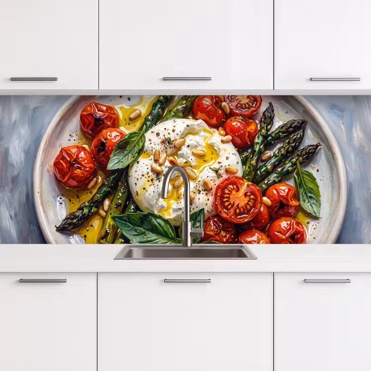 Keuken achterwand - Eten - Groenten - Kaas - Modern - Vers — 4