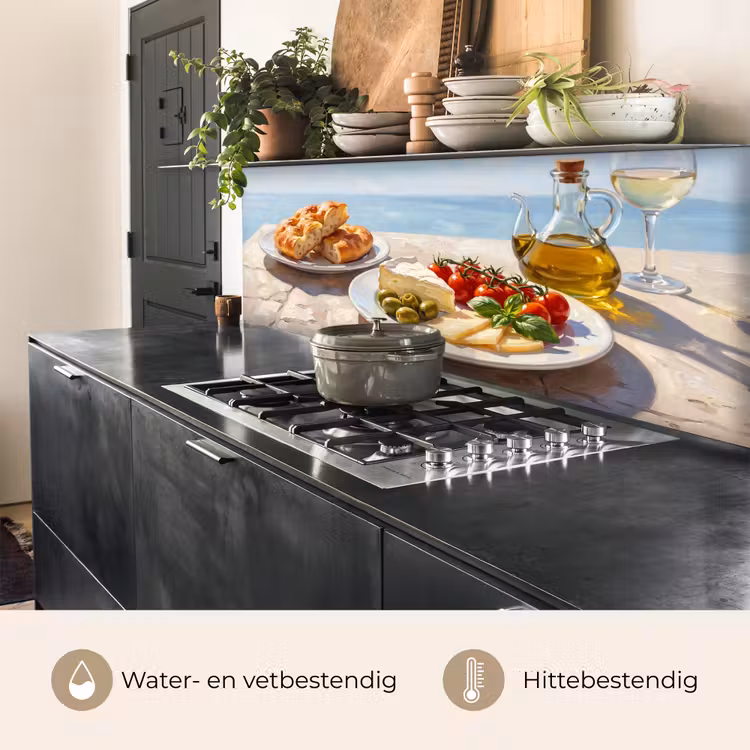 Keuken achterwand - Eten - Middellandse Zee - Natuur - Geschilderd — 5