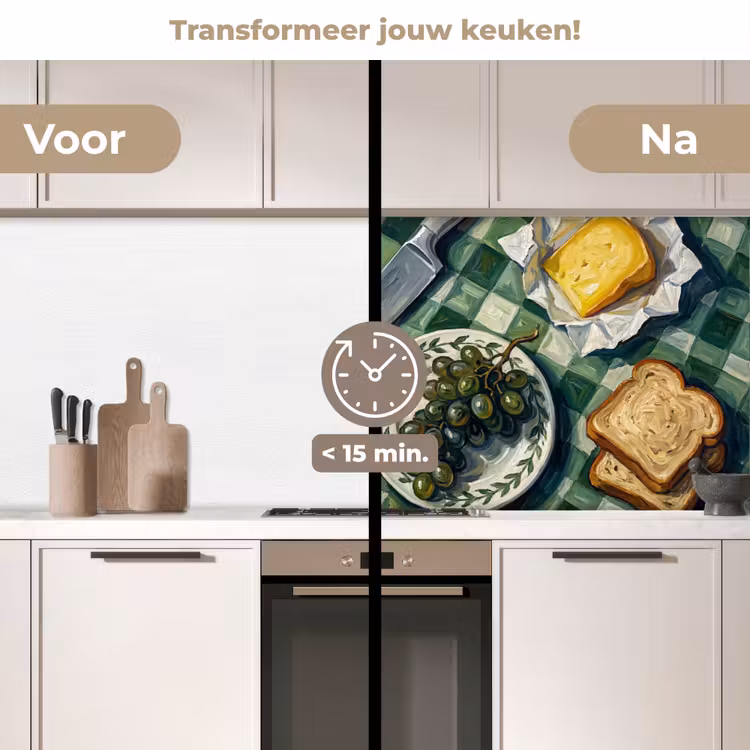 Keuken achterwand - Eten - Ontbijt - Tafel - Modern - Groen — 3