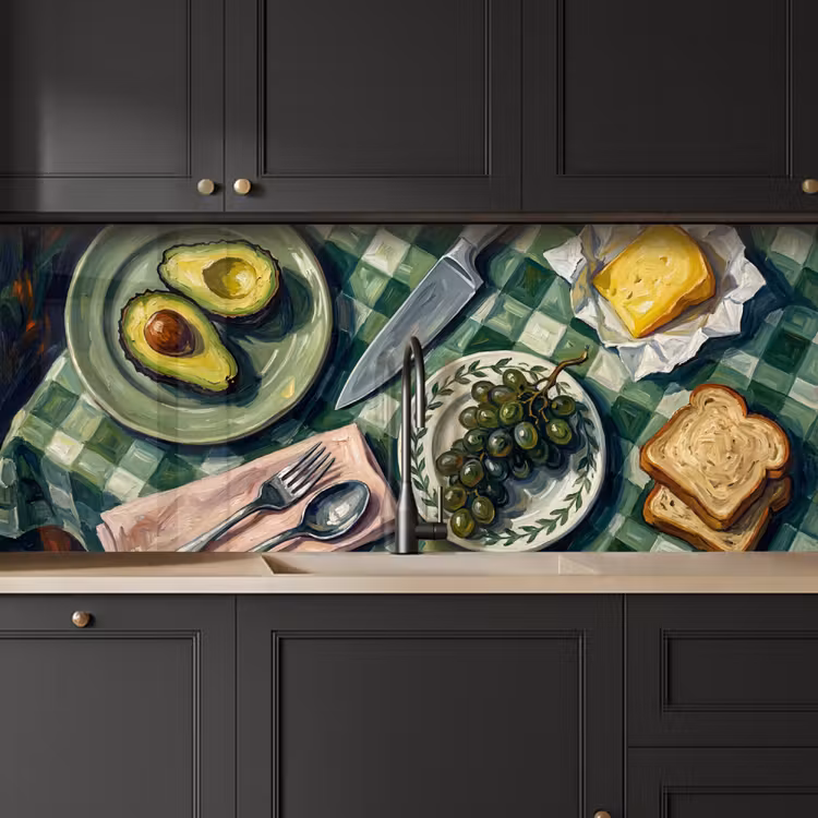 Keuken achterwand - Eten - Ontbijt - Tafel - Modern - Groen — 6