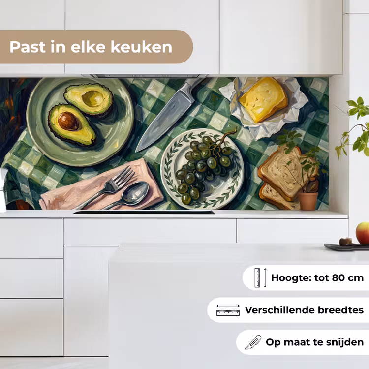 Keuken achterwand - Eten - Ontbijt - Tafel - Modern - Groen — 7