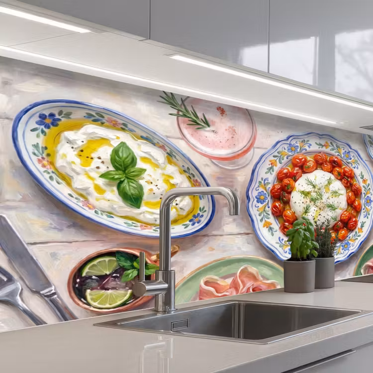 Keuken achterwand - Eten - Tafel - Divers - Modern — 2