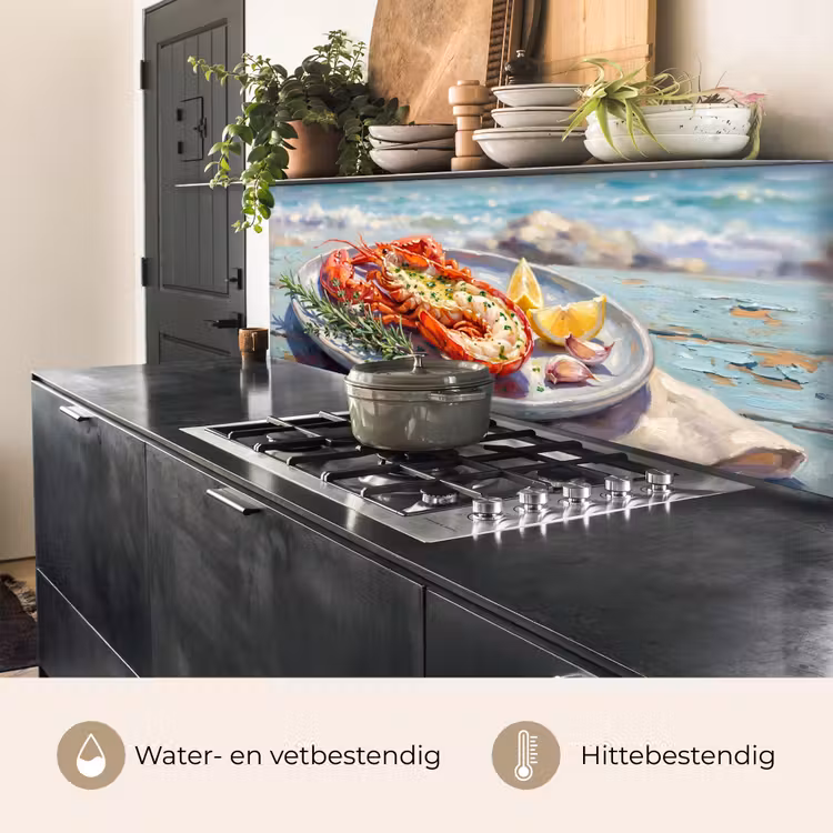 Keuken achterwand - Eten - Zee - Kust - Modern - Blauw — 5