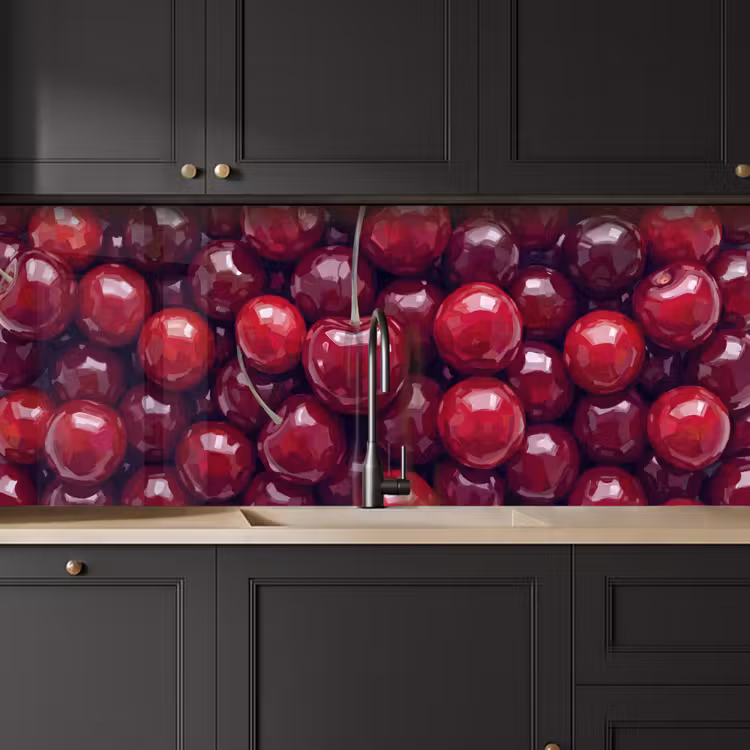 Keuken achterwand - Fruit - Kersen - Eten - Modern - Rood — 6