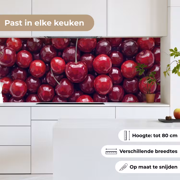 Keuken achterwand - Fruit - Kersen - Eten - Modern - Rood — 7