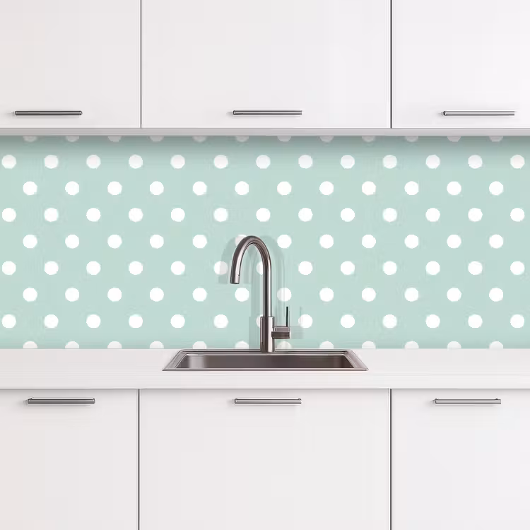 Keuken achterwand - Klassiek - Polka - Groen — 4