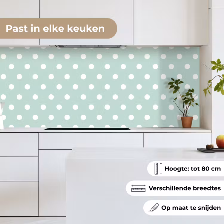 Keuken achterwand - Klassiek - Polka - Groen — 7