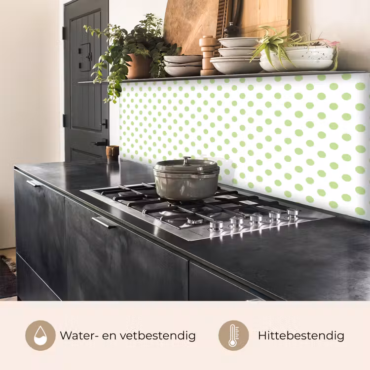Keuken achterwand - Dots - Klassiek - Groen — 5