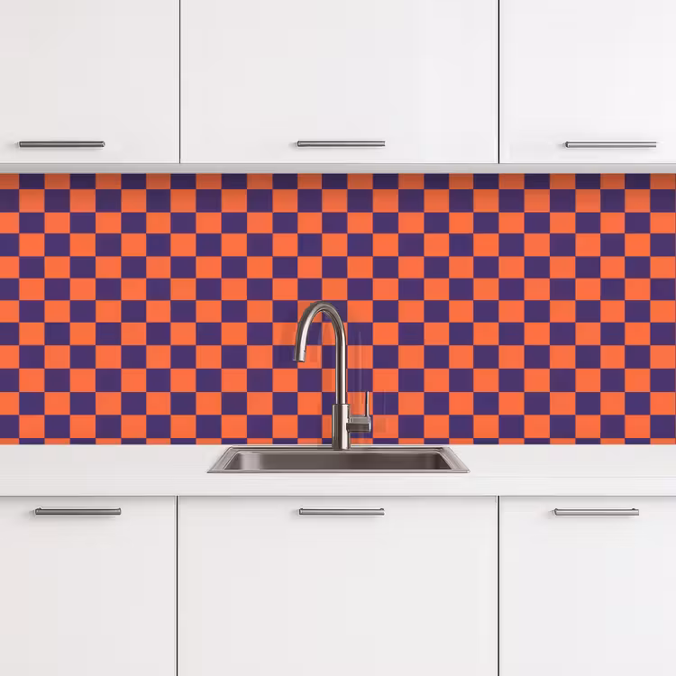 Keuken achterwand - Patroon - Klassiek - Paars — 4