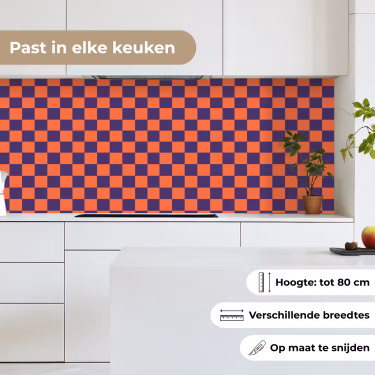 Keuken achterwand - Patroon - Klassiek - Paars — 7