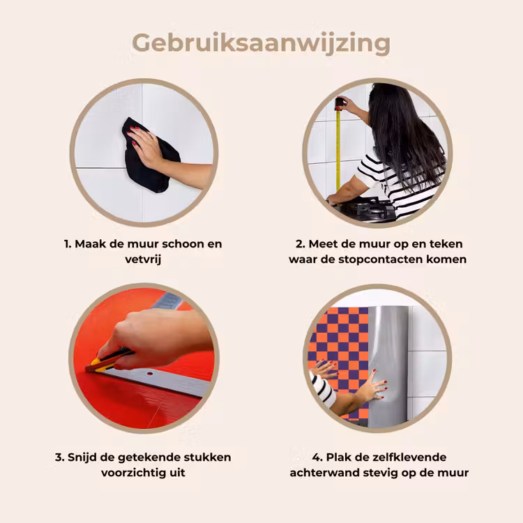 Keuken achterwand - Patroon - Klassiek - Paars — 9
