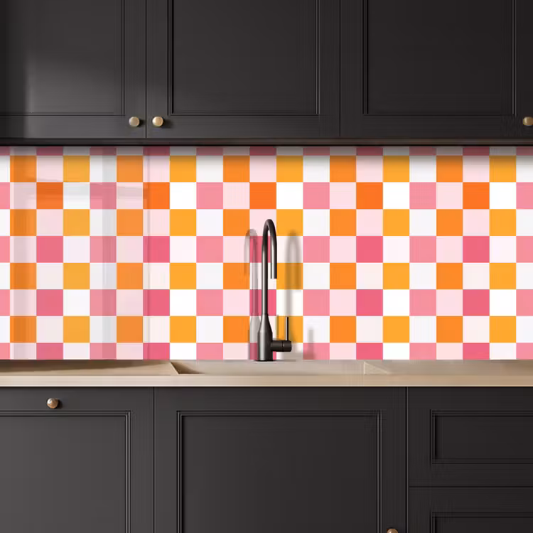 Keuken achterwand - Patroon - Vierkant - Roze — 6