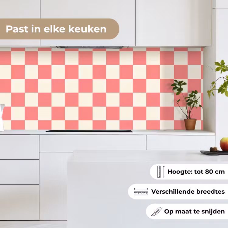 Keuken achterwand - Traditioneel - Patroon - Roze — 7