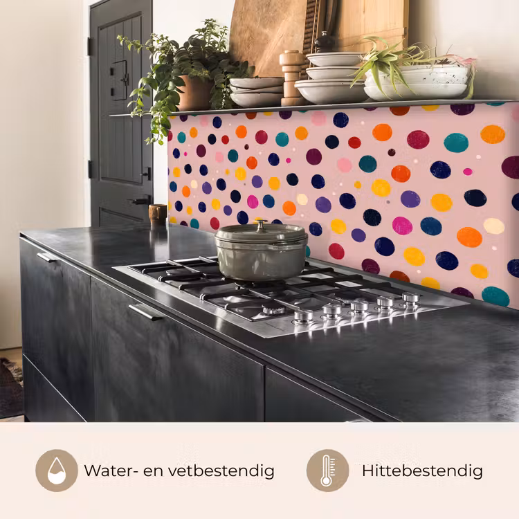 Keuken achterwand - Cirkels - Patroon - Kleurrijk — 5
