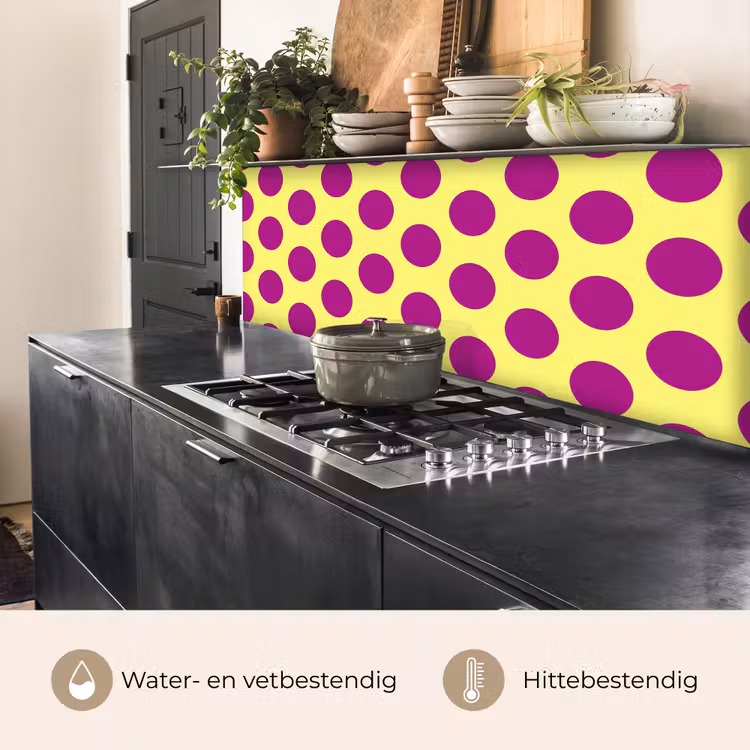 Keuken achterwand - Dots - Klassiek - Geel — 5