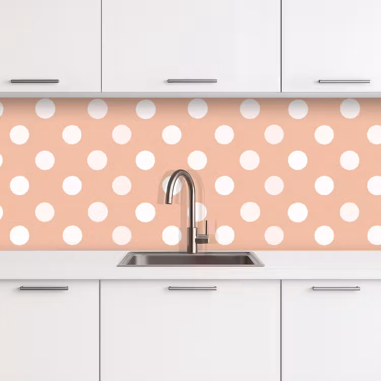 Keuken achterwand - Klassiek - Polka - Perzik — 4