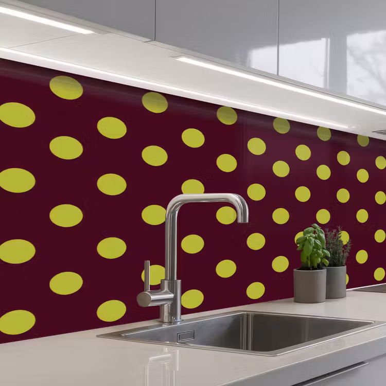 Keuken achterwand - Klassiek - Stippen - Groen — 2