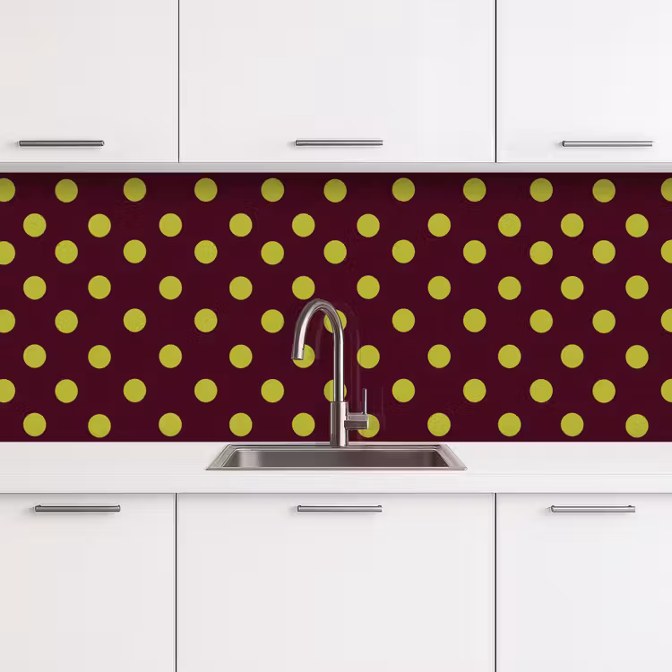 Keuken achterwand - Klassiek - Stippen - Groen — 4