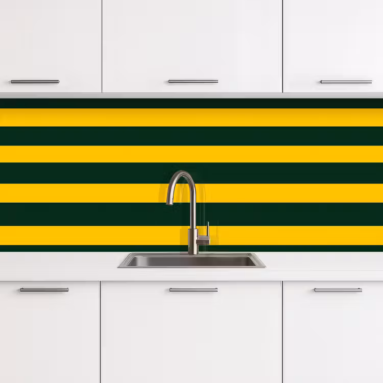 Keuken achterwand - Klassiek - Strepen - Groen — 4