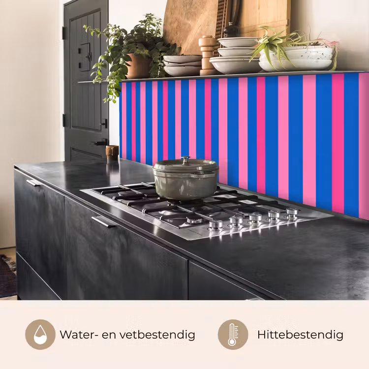 Keuken achterwand - Modern - Optisch - Roze — 5