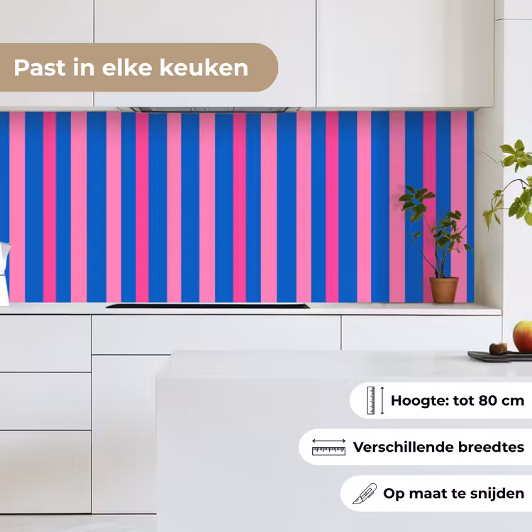 Keuken achterwand - Modern - Optisch - Roze — 7