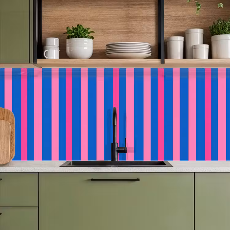 Keuken achterwand - Modern - Optisch - Roze — 8