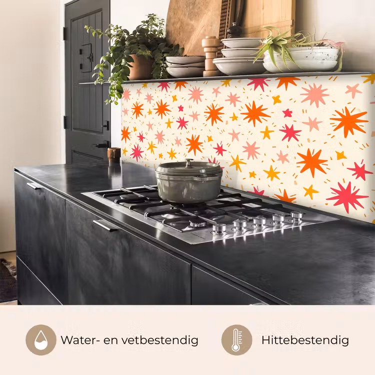 Keuken achterwand - Sterren - Speels - Kleurrijk — 5