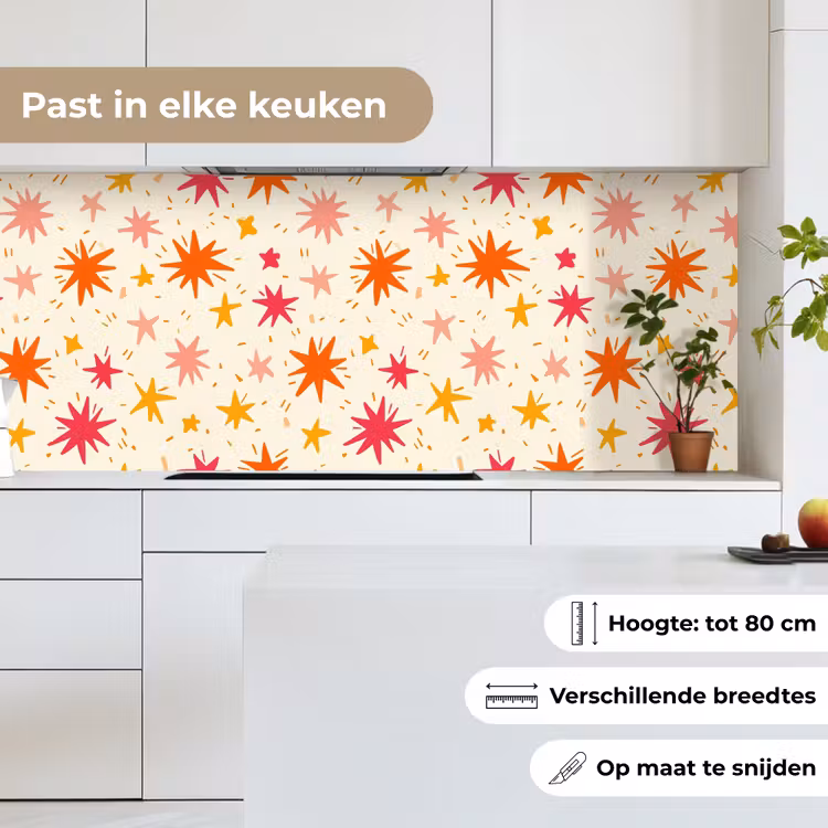 Keuken achterwand - Sterren - Speels - Kleurrijk — 7