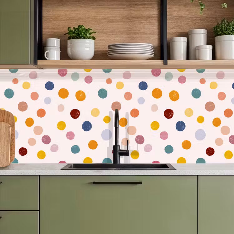Keuken achterwand - Stippen - Subtiel - Kleurrijk — 8