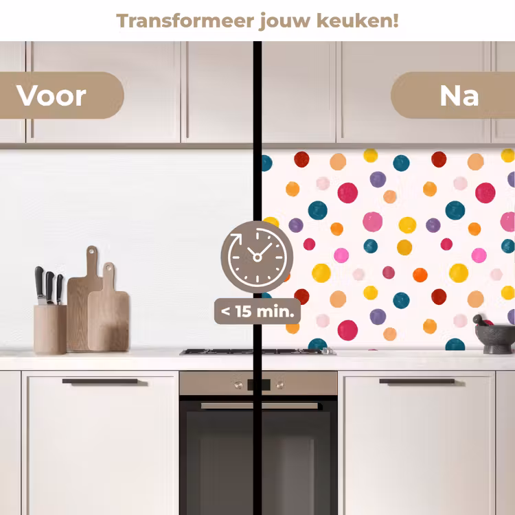 Keuken achterwand - Cirkels - Speels - Kleurrijk — 3