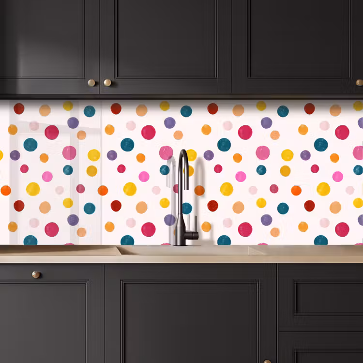 Keuken achterwand - Cirkels - Speels - Kleurrijk — 6