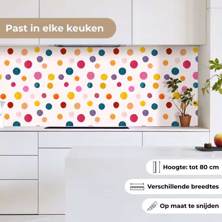 Keuken achterwand - Cirkels - Speels - Kleurrijk — 7