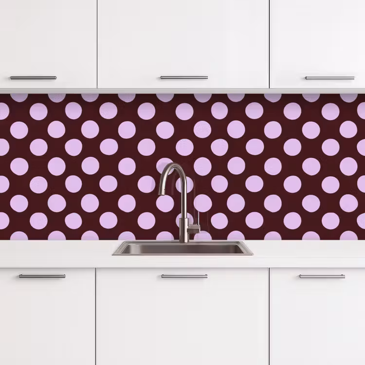 Keuken achterwand - Klassiek - Stippen - Paars — 4