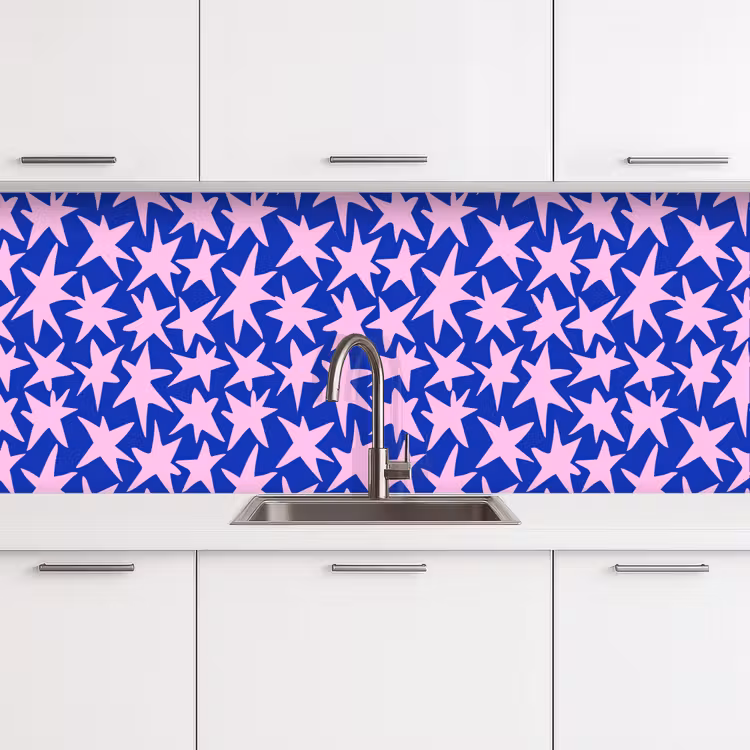 Keuken achterwand - Modern - Sterren - Blauw — 4
