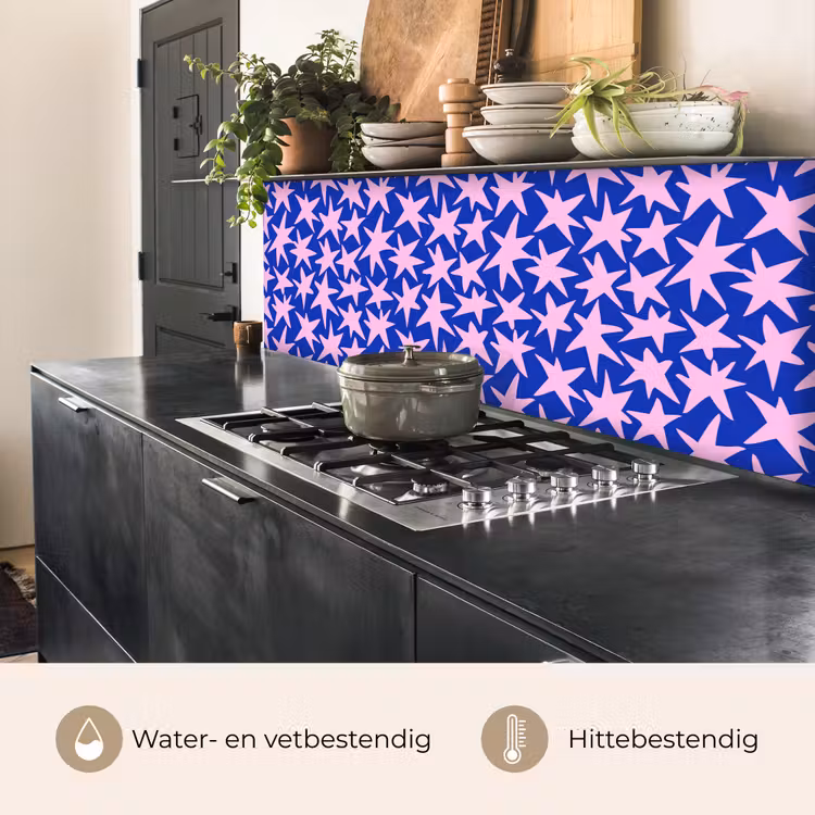 Keuken achterwand - Modern - Sterren - Blauw — 5