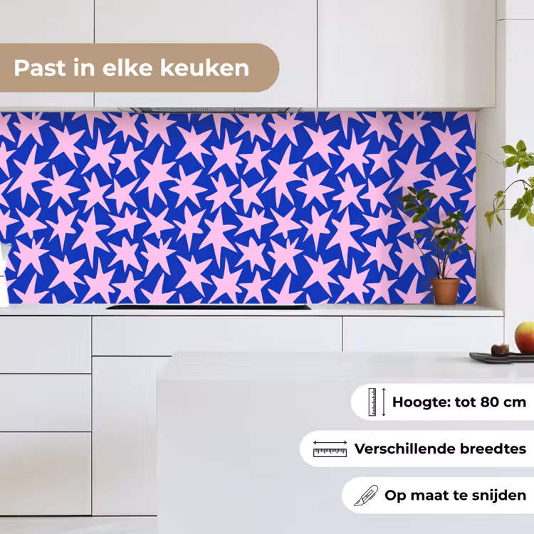 Keuken achterwand - Modern - Sterren - Blauw — 7
