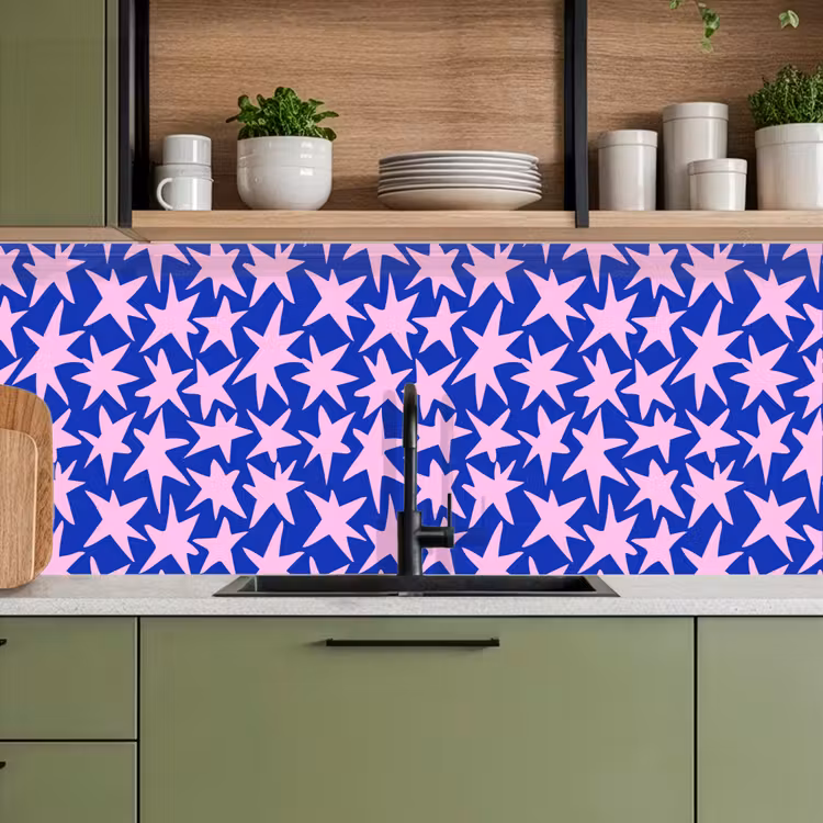 Keuken achterwand - Modern - Sterren - Blauw — 8