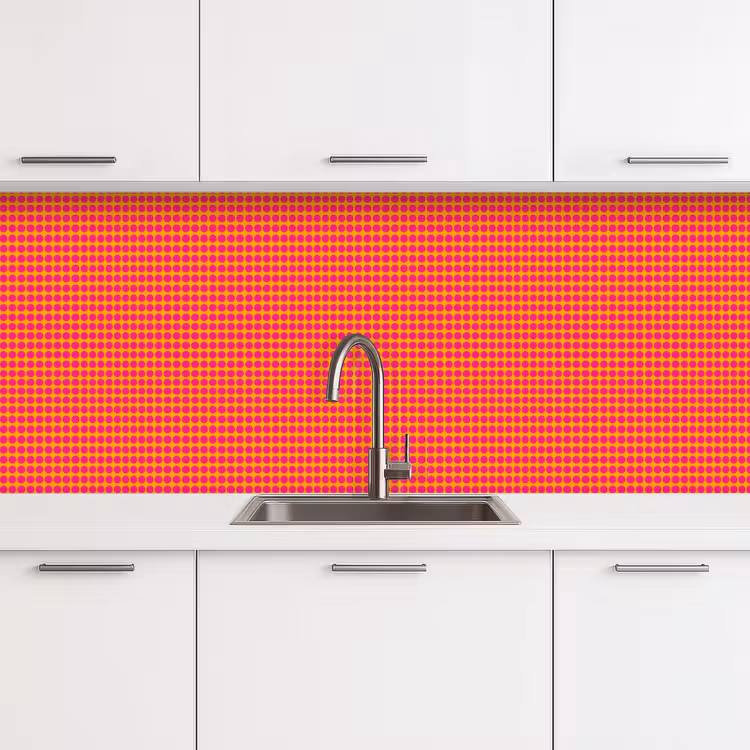 Keuken achterwand - Modern - Stippen - Oranje — 4