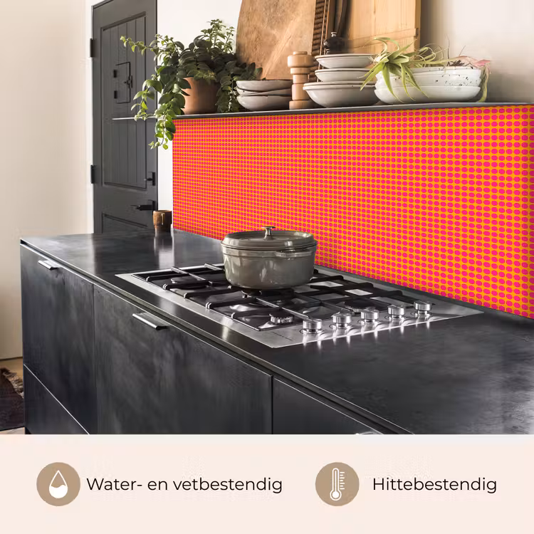 Keuken achterwand - Modern - Stippen - Oranje — 5