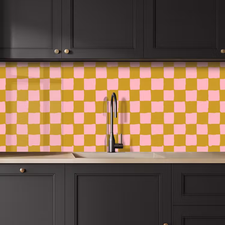 Keuken achterwand - Patroon - Vierkant - Roze — 6