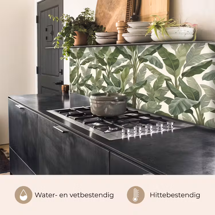 Keuken achterwand - Planten - Bladeren - Tropisch - Groen — 5