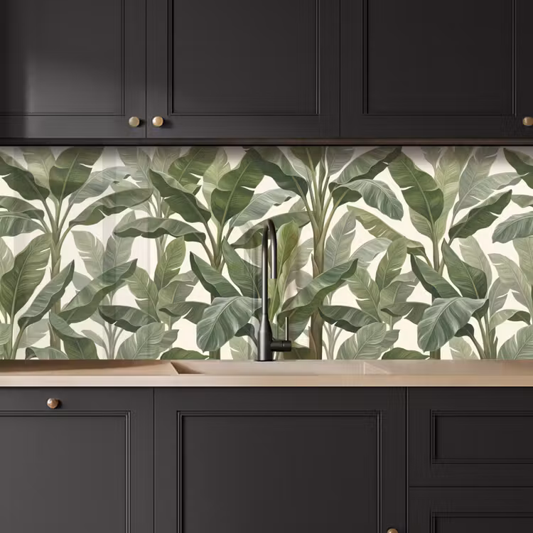 Keuken achterwand - Planten - Bladeren - Tropisch - Groen — 6