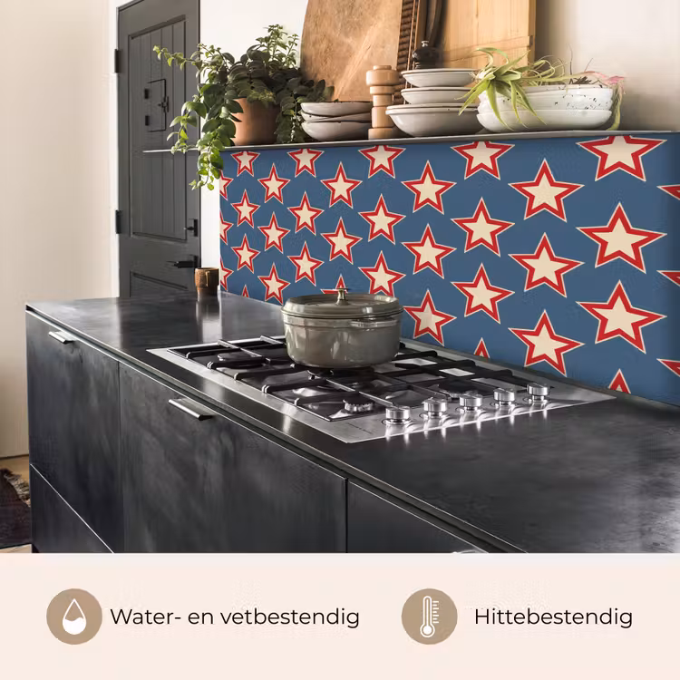 Keuken achterwand - Ster - Klassiek - Blauw — 5