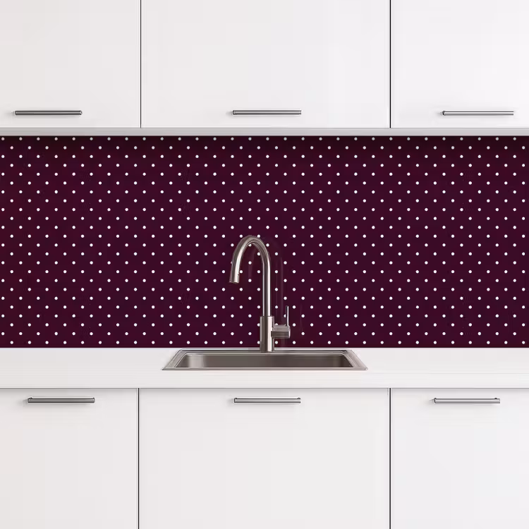Keuken achterwand - Stippen - Modern - Paars — 4