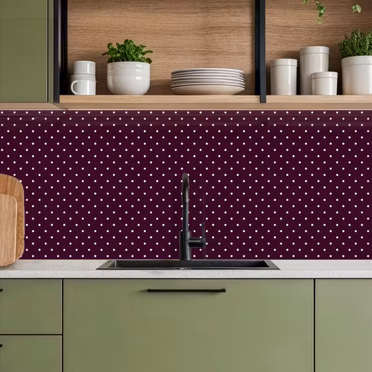 Keuken achterwand - Stippen - Modern - Paars — 8