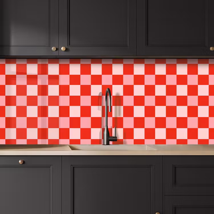 Keuken achterwand - Vierkant - Klassiek - Rood — 6