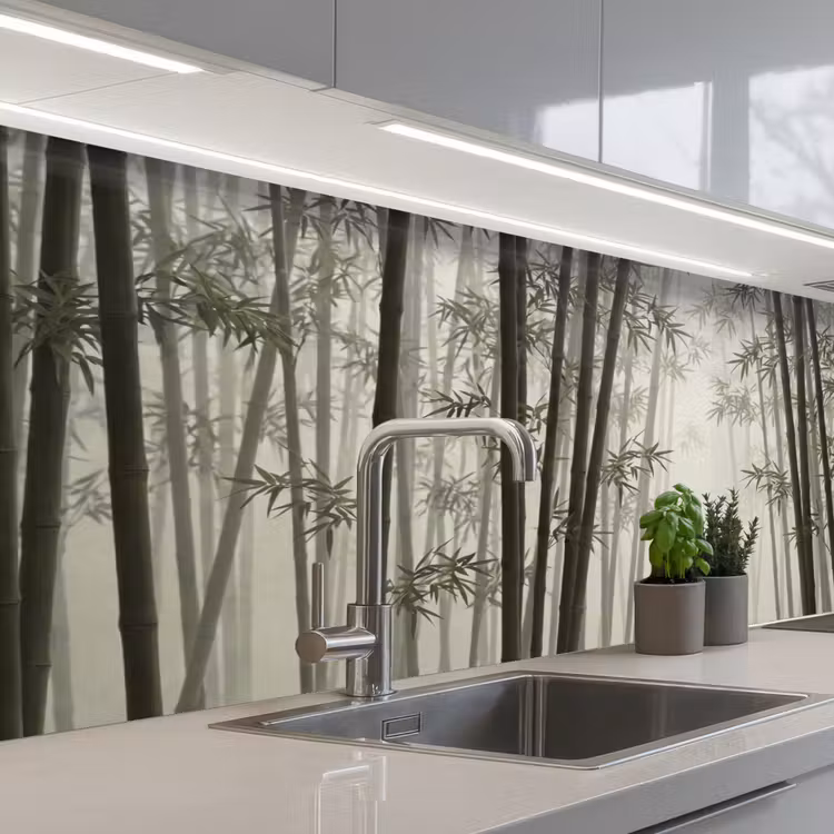 Keuken achterwand - Bamboe - Bos - Mist - Natuur — 2