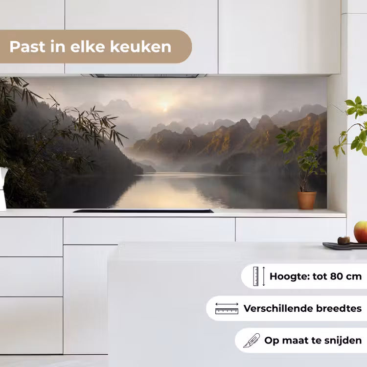 Keuken achterwand - Bergen - Water - Mist - Natuur - Landschap — 7