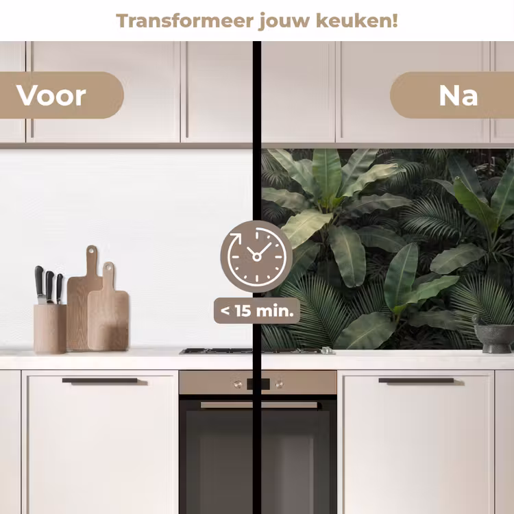Keuken achterwand - Bladeren - Groen - Tropisch - Natuur — 3
