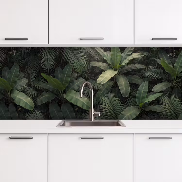 Keuken achterwand - Bladeren - Groen - Tropisch - Natuur — 4
